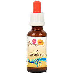 Jdi za srdcem - kapky v alkalické vodě - 30 ml